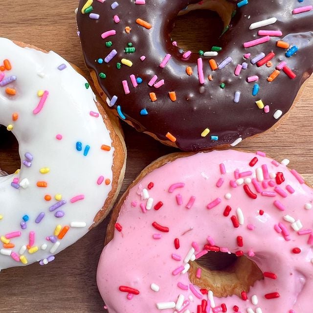 Sprinkled donuts at St. Pete Bagel Co.