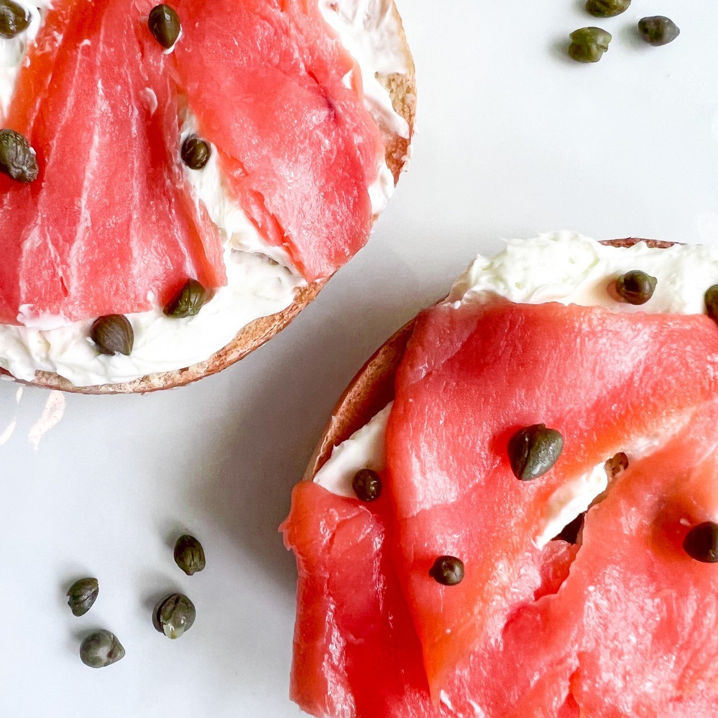 St. Pete Bagel Co. bagel with lox spread